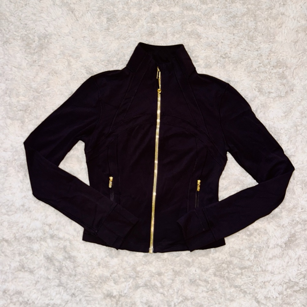 Black/ Gold Define Cropped Jacket Nulu